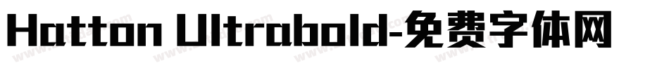 Hatton Ultrabold字体转换